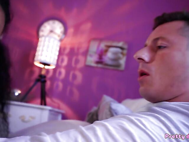 White on ebony interracial morning sex with Romy Indy