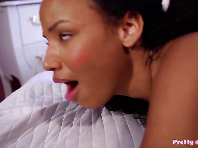 White on ebony interracial morning sex with Romy Indy