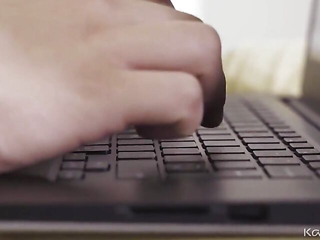 Pale blonde with sexy boobs Kiara Lord fucks in high heels