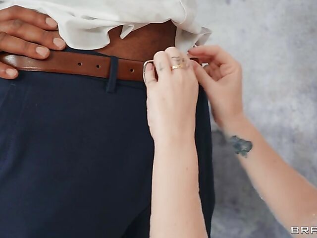 Kiara Lord - Redhead interracial bubble bath and champagne with Darrell Deeps