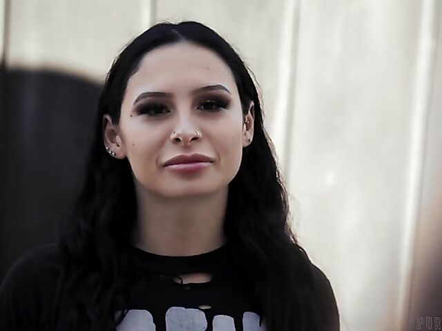 Brunette lesbian Mia Moore won't soon forget her experience with Paige Owens