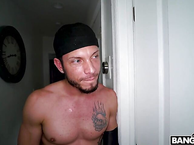 Bri Klein - Bare tits blonde blowjob in the bedroom