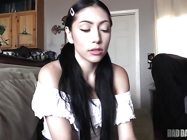 POV action with dark-haired daddy's girl Judy Jolie