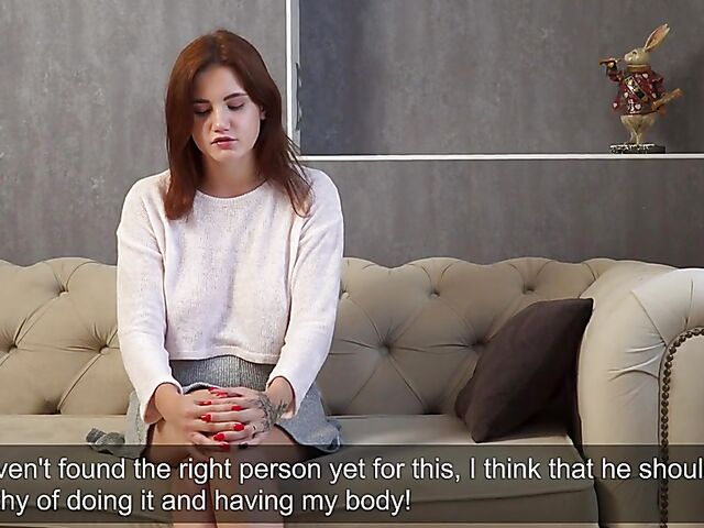 Big tits Russian virgin Galinka Nagymellu spreads and masturbates 