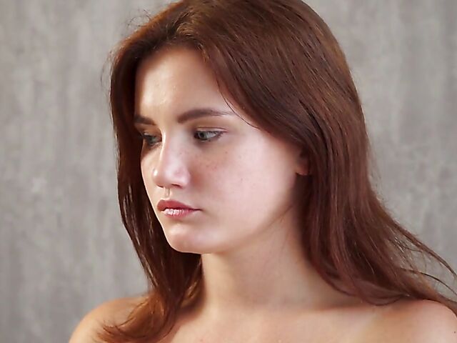 Big tits Russian virgin Galinka Nagymellu spreads and masturbates 