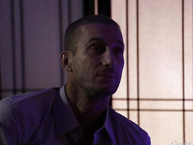 Physical contact with slim MILF Silvia Saige