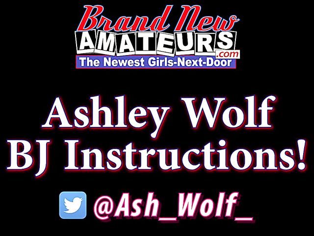 Ashley Wolf's blowjob instruction and facial POV