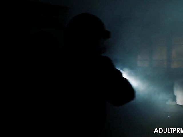 Fake tits MILF in boots Jasmine Jae fucks a commando