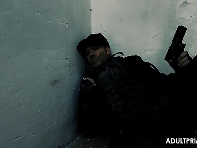 Fake tits MILF in boots Jasmine Jae fucks a commando