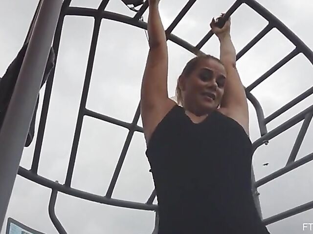 Venezuelan redhead MILF latina with big breasts and a bubble butt Juliett Russo loves playing with her twat