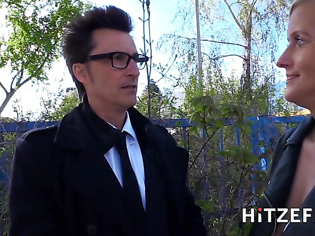 Breast lotion testing and fucking with big tits German MILF Leni