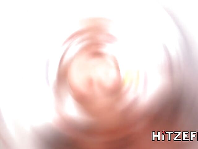 Breast lotion testing and fucking with big tits German MILF Leni