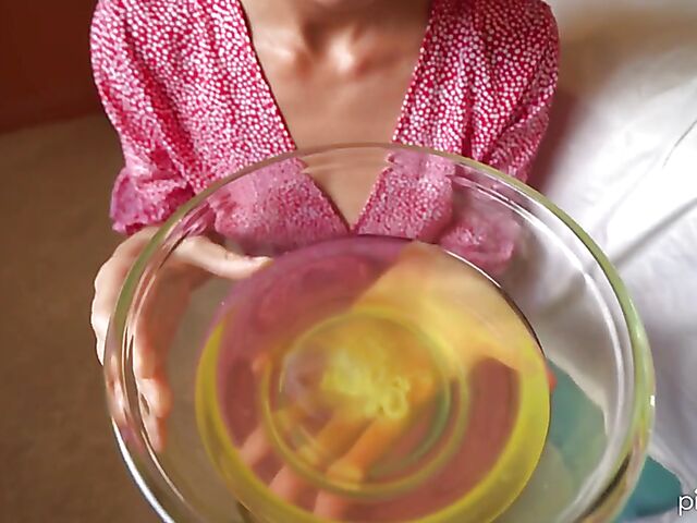 Bruce & Morgan - Masked girlfriend drinking piss and cum