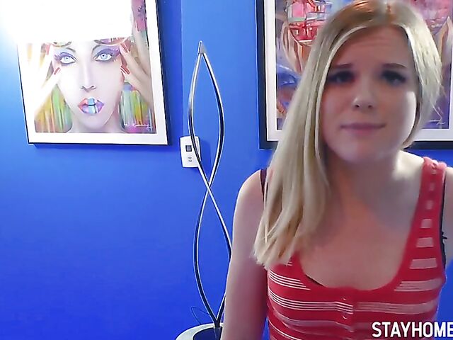 Nikki Sweet - Pale teen with a bushy pussy gets fucked POV style