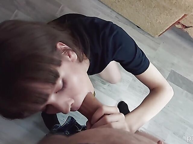 Alexandra Letova - Teen piss drinking debut and BJ