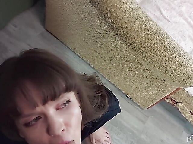 Alexandra Letova - Teen piss drinking debut and BJ