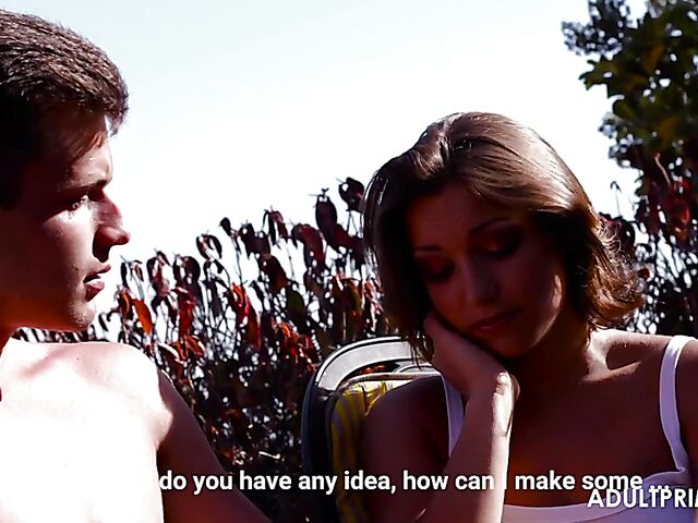 Car wash and outdoor sex with super hot Alexis Cherry