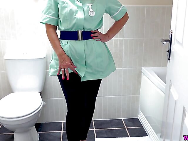 Bea Diamonds - Mature nurse dirty talk masturbation