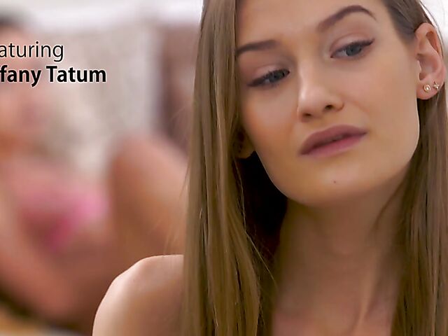 Mona Blue & Tiffany Tatum - Girl on girl love in the bedroom