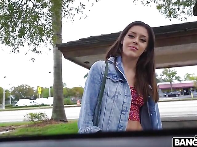 Pick up fuck in a van with small boob chick Catalina Ossa