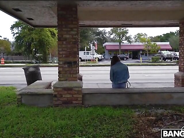 Pick up fuck in a van with small boob chick Catalina Ossa