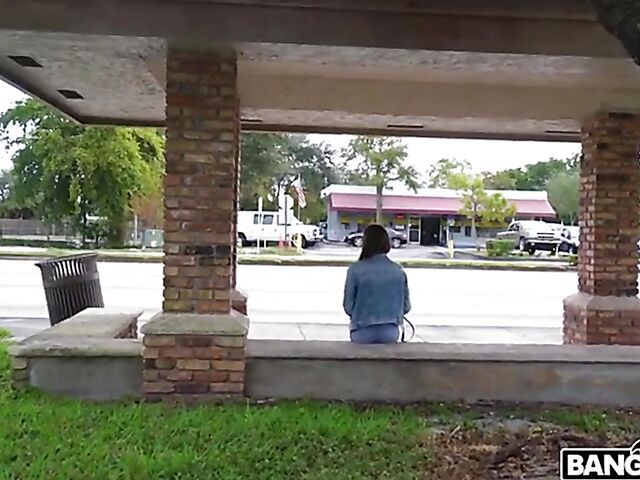 Pick up fuck in a van with small boob chick Catalina Ossa