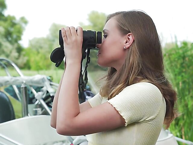 Lucretia's summertime solo outdoor session on a boat