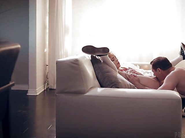 College teen Aliya Brynn fucks her way to A
