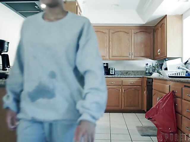 Scarlit Scandal & Jake Adams - Tight ebony interracial fun with a white guy during the pandemic