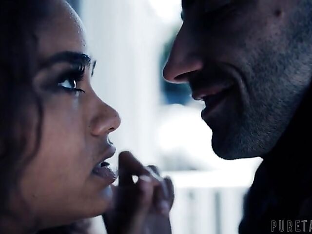 Scarlit Scandal & Jake Adams - Tight ebony interracial fun with a white guy during the pandemic