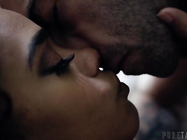 Scarlit Scandal & Jake Adams - Tight ebony interracial fun with a white guy during the pandemic