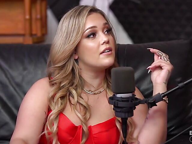 Porn star podcast with Kali Roses and sex on the couch with horny host Sean Lawless