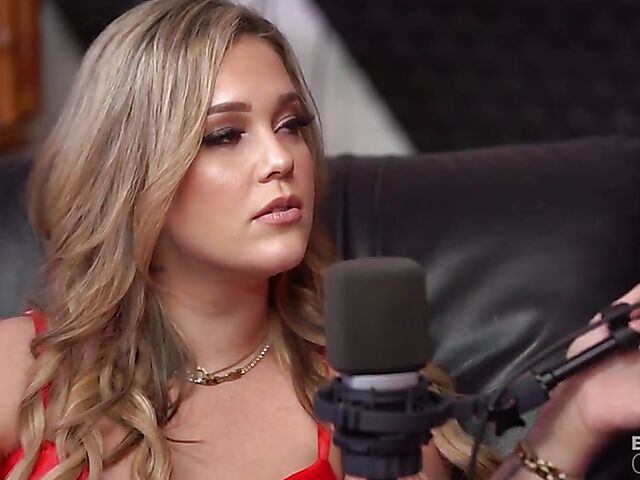 Porn star podcast with Kali Roses and sex on the couch with horny host Sean Lawless
