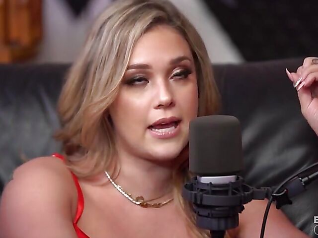 Porn star podcast with Kali Roses and sex on the couch with horny host Sean Lawless