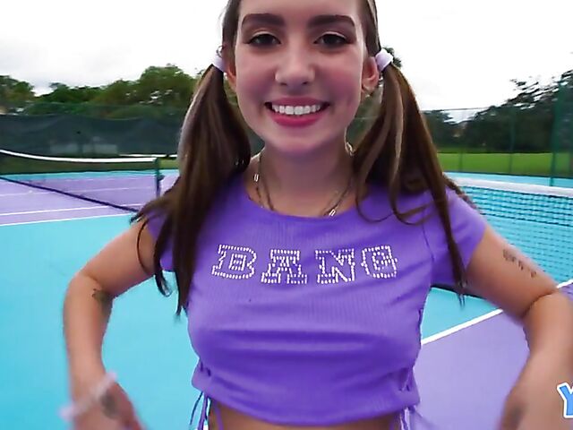 Pigtail teen fuck with fresh Bailey Base