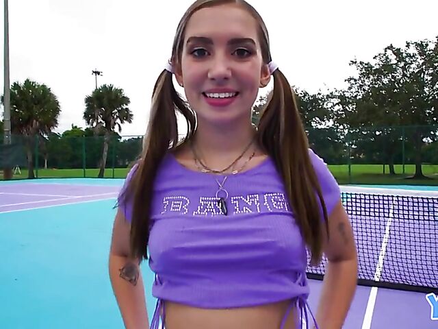 Pigtail teen fuck with fresh Bailey Base