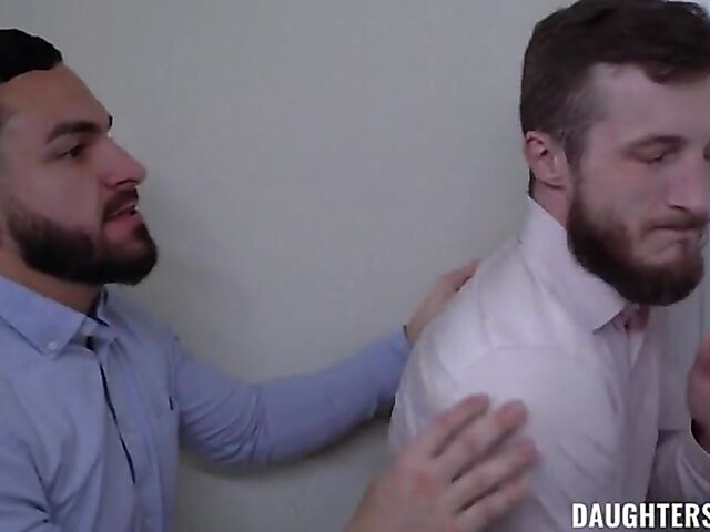 Alice Visby & Brie Klein - Horny daughters caught and fucked in a foursome