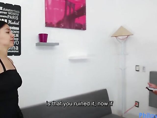 Hardcore Mexican porn with young latina in gloves Leah Black