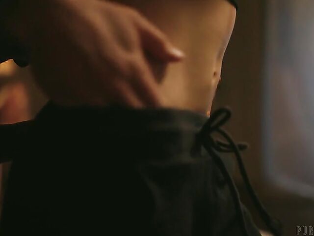 Skinny petite Maya Woulfe is his little slut