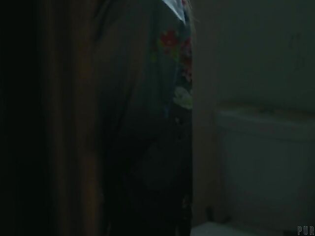 Skinny petite Maya Woulfe is his little slut