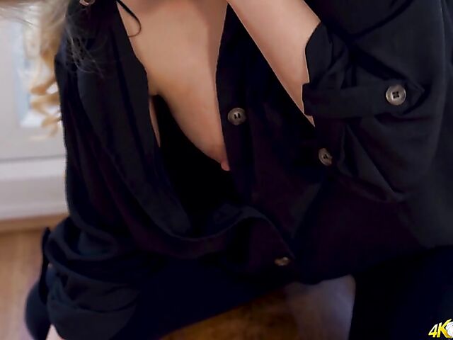 Ashley Jay - Dirty talk JOI and nipple flash while cleaning the floor