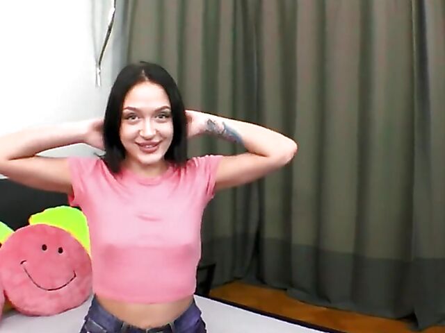 Brunette teen POV pounding with Kris The Foxx