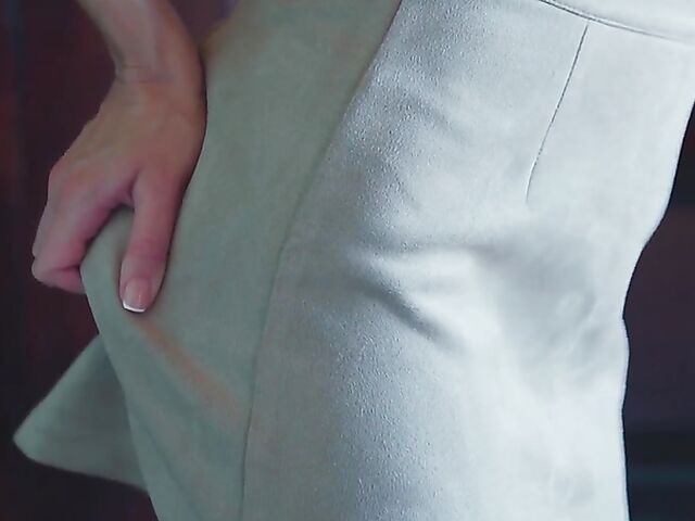 Delightful Sybil sucking his dick and fingering his ass