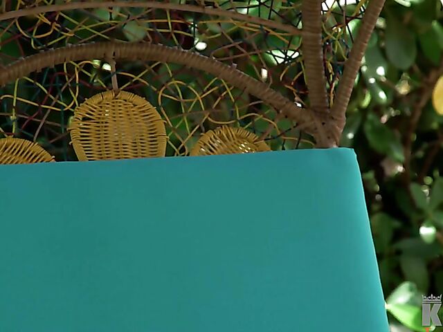 Lesbian bikini babes Rharri Rhound and Brin Summers eat each other's pussies