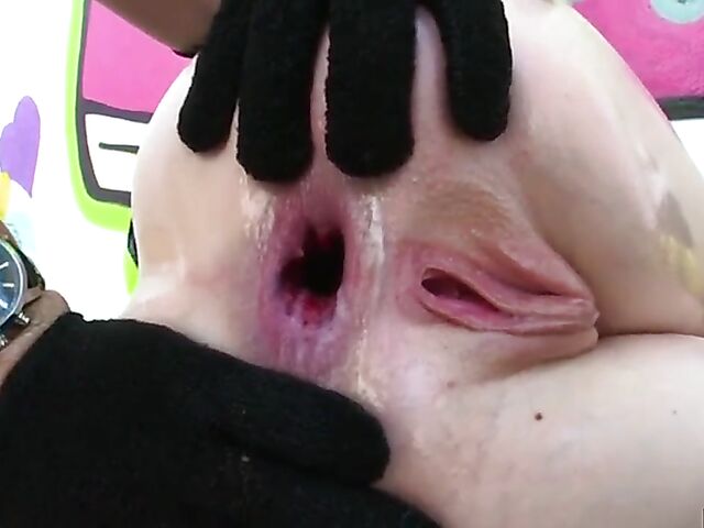 Rebel Rhyder - Girl in a mini skirt anal fucked and gaped