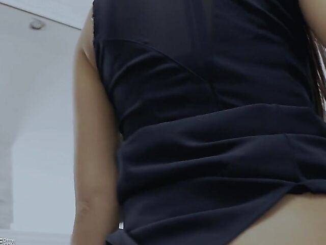 From pussy to ass fuck in the restroom with Tina Kay