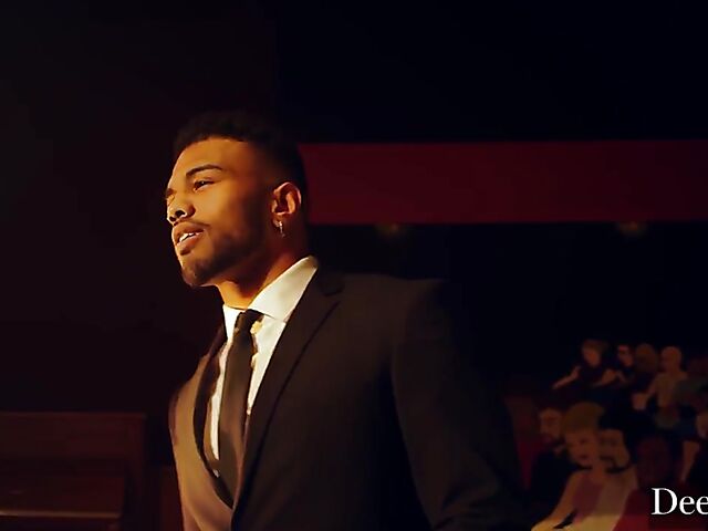 Interracial anal on stage with Haley Reed and Troy Francisco