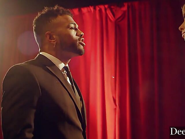 Interracial anal on stage with Haley Reed and Troy Francisco