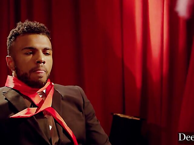 Interracial anal on stage with Haley Reed and Troy Francisco