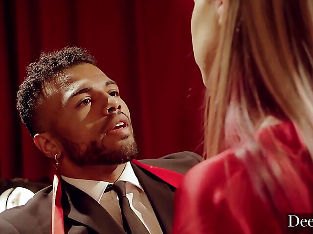 Interracial anal on stage with Haley Reed and Troy Francisco